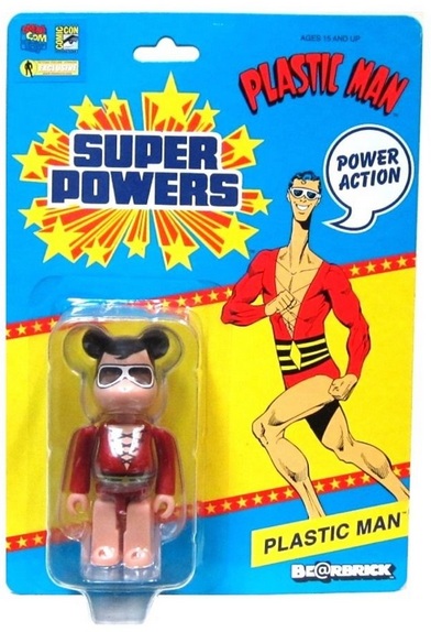 Medicom Be@rbrick SDCC 2012 WF 100% Super Powers Plastic Man Bearbrick 1pc 