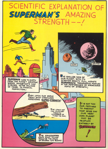 Explanation of Powers (Superman 1, 1939)