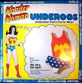 Vintage 1980's Wonder Woman Underoos PACKAGE ONLY empty #3