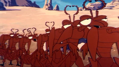 A bunch of  arthropods