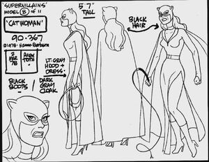 Catwoman Alex Toth Model Sheet