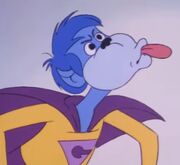 Blowing a raspberry