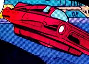 Red hovercar