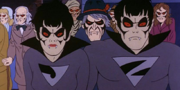 The Wonder Twins as vampires