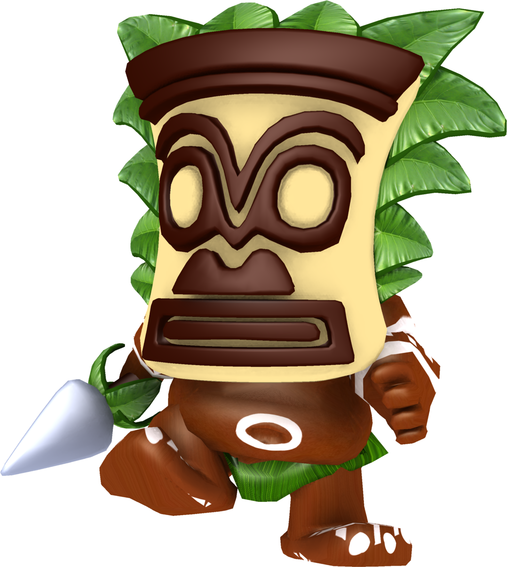 tiki man cartoon