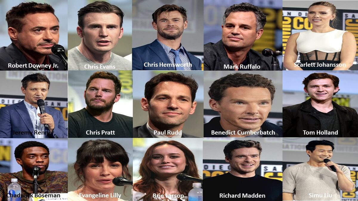  AVENGERS: ENDGAME : Robert Downey, Chris Evans, Mark Ruffalo,  Chris Hemsworth, Scarlett Johansson, Jeremy Renner, Don Cheadle, Paul Rudd,  Benedict Cumberbatch, Chadwick Boseman, Brie Larson, Tom Holland, Karen  Gillan, ZoÃ« Saldana