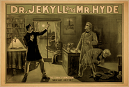 1890s poster for a stage adaptation of Dr. Jekyll and Mr. Hyde.