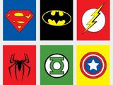 Emblems in superhero fiction