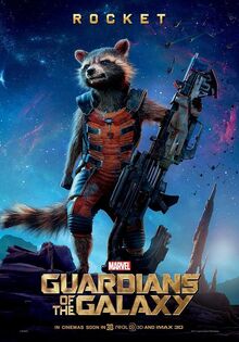 Rocket in the Guardians of the Galaxy movie