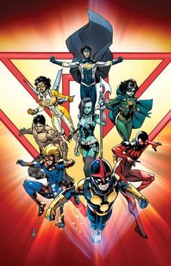 New Warriors Volume 5 Issue 1 (2014) Variant Cover by Marcus To.jpg