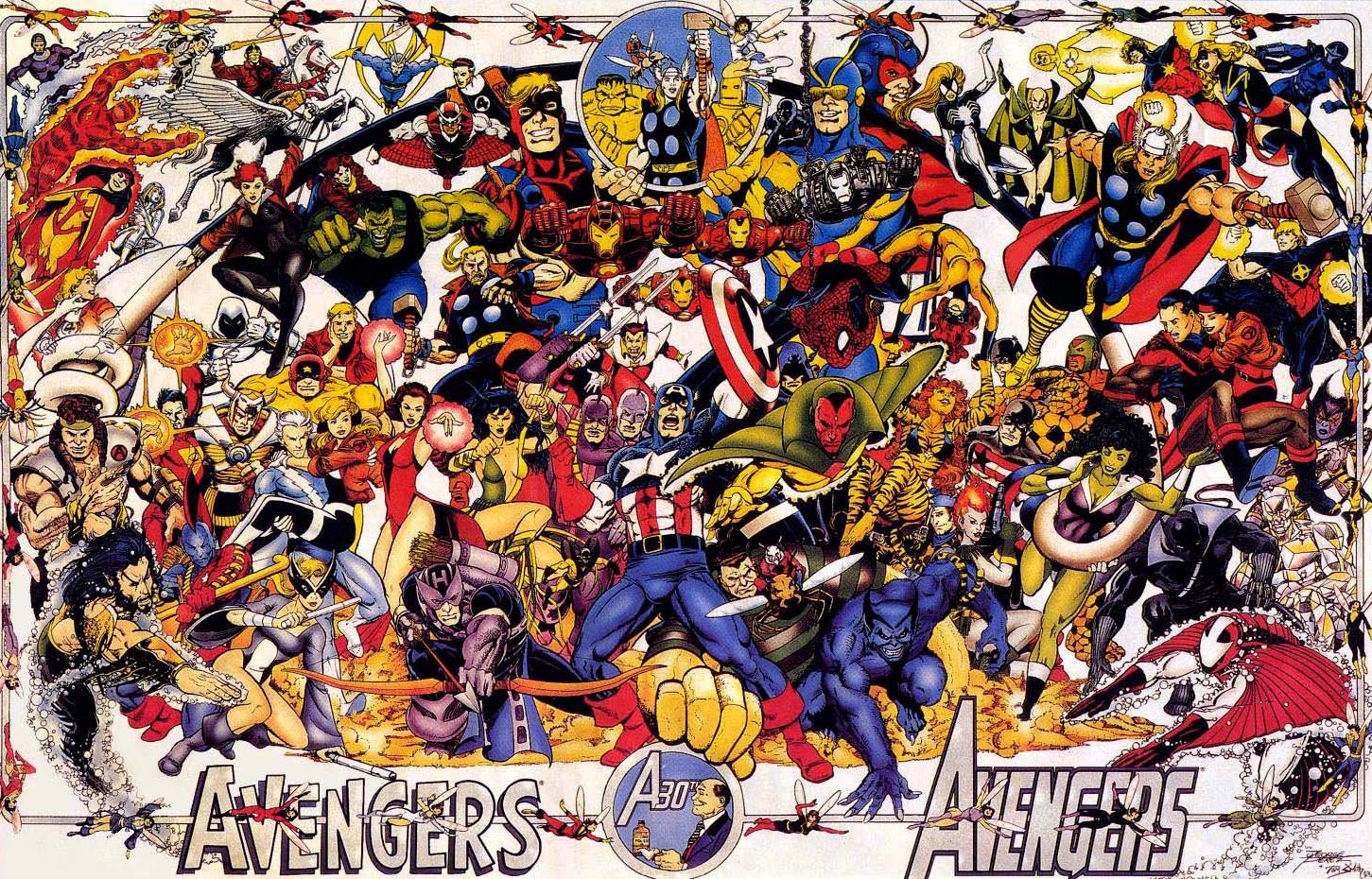 the avengers comic characters