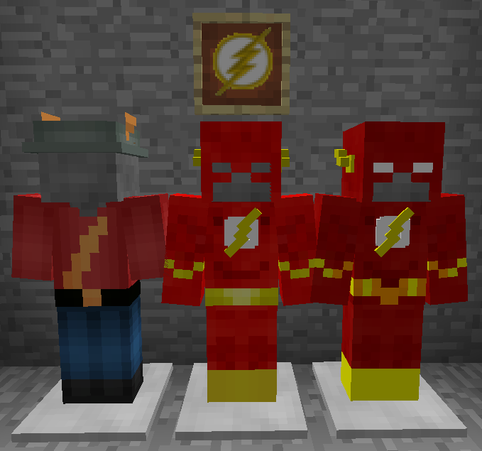 All Battle Damaged Marvel Suits(Minecraft Legends Mod) 