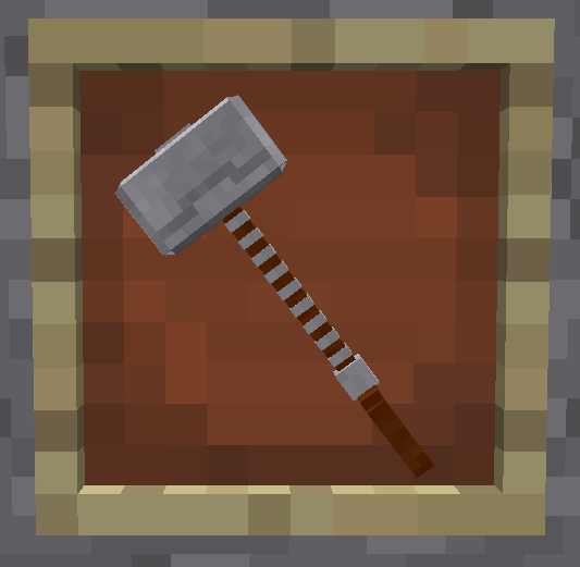 how to make a hammer in minecraft