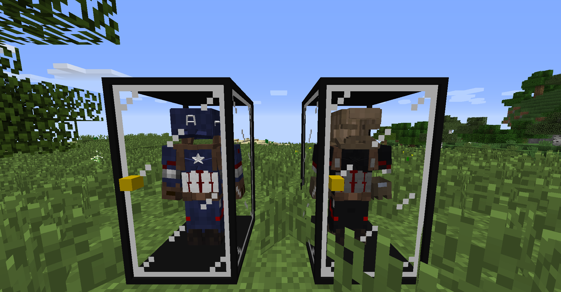 Avengers Infinity War Characters In Minecraft (Legends Mod) 