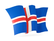 Iceland waving flag 640