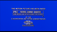 MPAA Rating PG