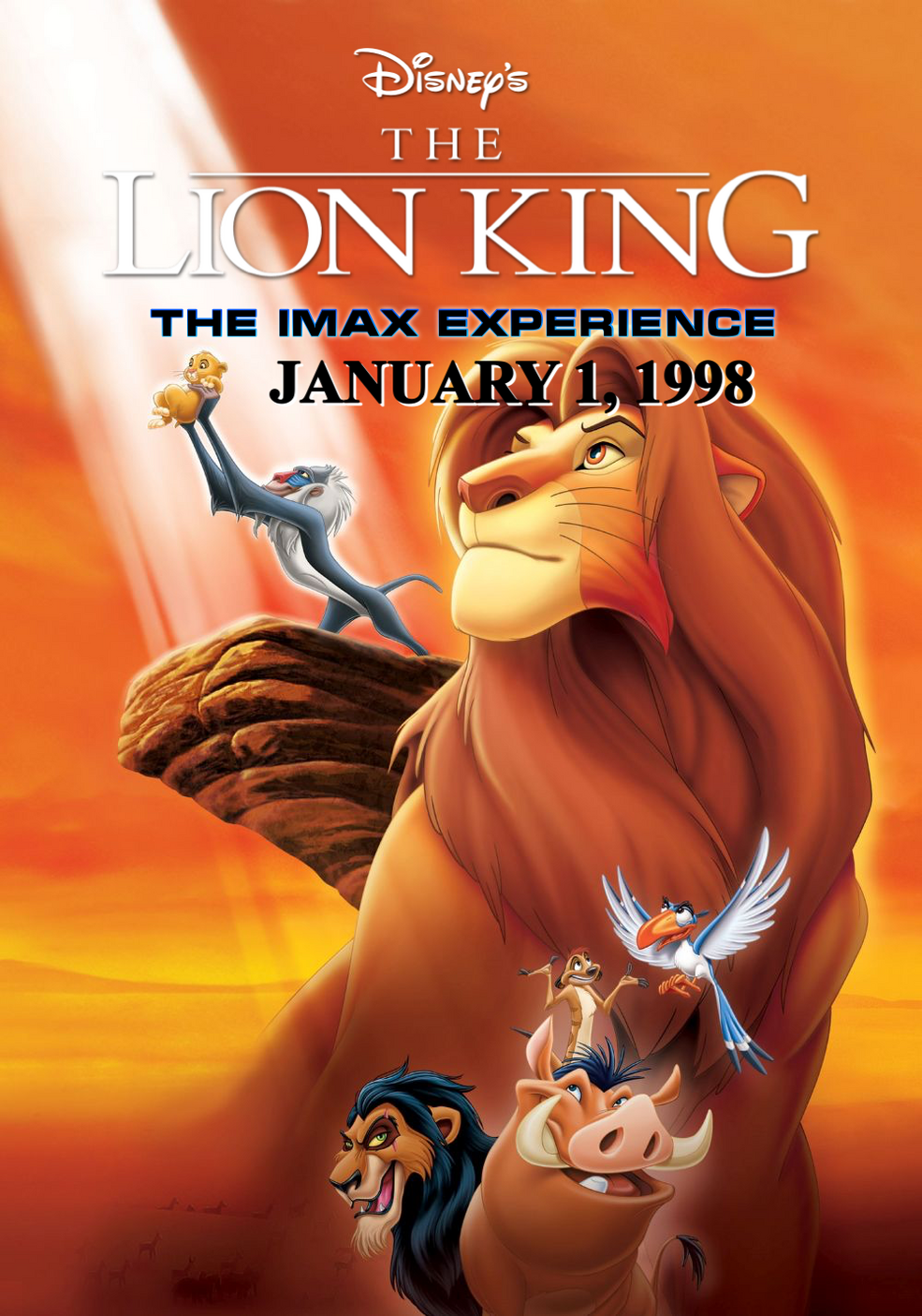 The Lion King IMAX Version 1994 1998 film Credits Walt Disney Feature Animation SuperLogos Wiki Fandom