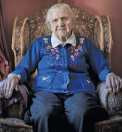 Furness prior to her 106th birthday in 2021