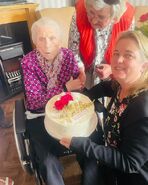 Furness on her 109th birthday in 2024