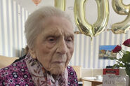 Furness on her 109th birthday in 2024