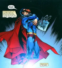 Superman y su hijo adoptivo Chris