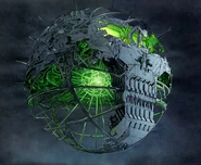 Burton Brainiac Ship.jpg (784 KB) Conceptual illustration by Sylvain Despretz of the skull ship for Tim Burton's Superman.