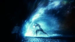 Aquaman salva a la Liga de la Justicia de la inundacion