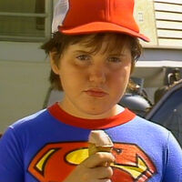 Alleged love child, "Junior" with Brenda Wilkes in Superman 50th Anniversary (1988)