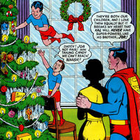Kal and Jor, with a mystery woman in Superman #166 (January 1964)