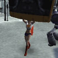 Supergirl is playable in the psp version