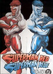 Superman red and blue