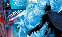 Aliento congelador de Superman.