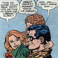 Clark Jr, with Lana Lang in Superman #404 (February 1985)
