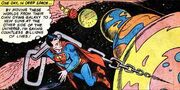 Superman Drags Planets