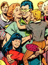 Orna and Van, with Lyla Lerrol in Superman Annual #11 "For the Man Who Has Everything" (1985)