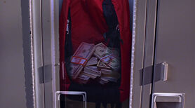 Clark looks through a locker and a backpack in "X-Ray"