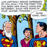 Robin as Superman Jr in Superman's Girl Friend Lois Lane #6 (January 1959)
