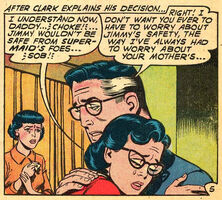 Lola Kent (Supermaid), with Lois Lane in Superman's Pal Jimmy Olsen #56 (October 1961)