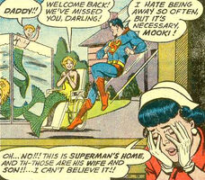 A son, with Mooki (a mermaid) in Superman's Girl Friend Lois Lane #30 (January 1962)