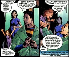 Martha, with Lois Lane (also pregnant with their second child) in Superman: The Man of Tomorrow #15 (1999)