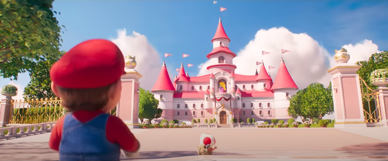 The Super Mario Bros Movie Luigi and Mario Build Bowser's Castle with  Princess Peach 