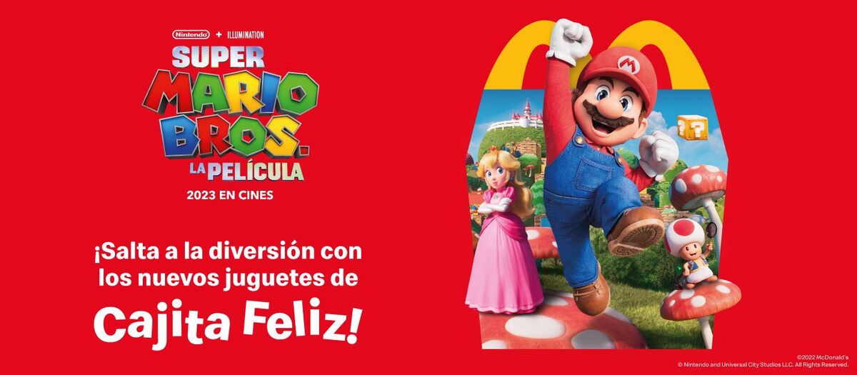 Juguetes de Super Mario Bros en Cajita Feliz McDonald's 