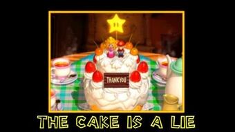 Super Mario 64 Bloopers Short The Cake Is A Lie Wiki Supermarioglitchy4 Fandom