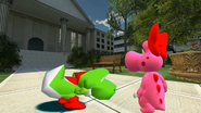 Yoshi with Birdo