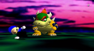 SuperMarioGlitchy3 and Bowser in his lair