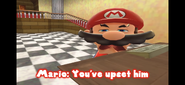 Mario telling the viewers that they upset Boopkins.