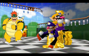 Bowser, Waluigi and Wario