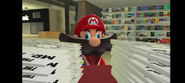 Mario looking at Melony's new manga