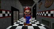 Animatronic Mario in SMG4: Freddy's Ultimate Custom Spaghetteria.