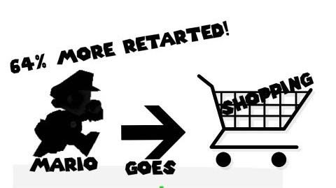 Retarded64 Mario goes shopping